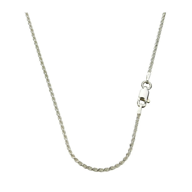 Sterling silver chain necklace Select length & price ᴮ N1 
